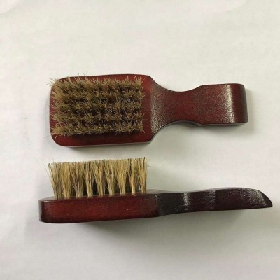 Chinese Professional Customer Logo Wooden Mini Club Pure Boar Bristle Hair Brush