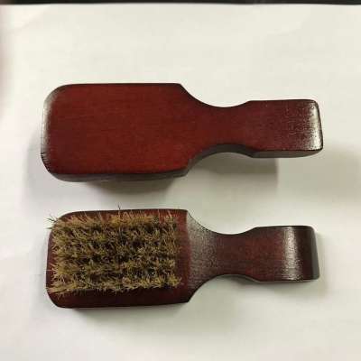 Promotional Customer logo Wooden Mini Club Pure Boar Bristle Hair Brush Factory