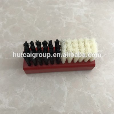 Dual-Color Plastic Hair Wooden Shoe Cleaning Brush